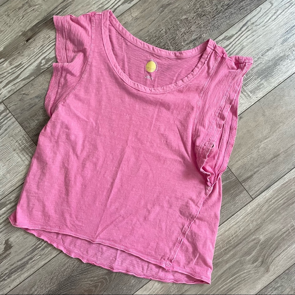 Anthropologie Daily Practice Pink Tee